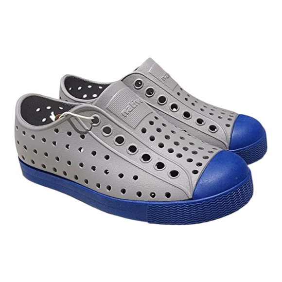 Native Shoes Kids Water Shoes in Gray and Blue - Picture 1 of 8